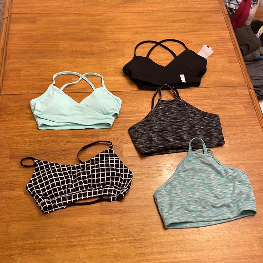 5 piece sports bra bundle
